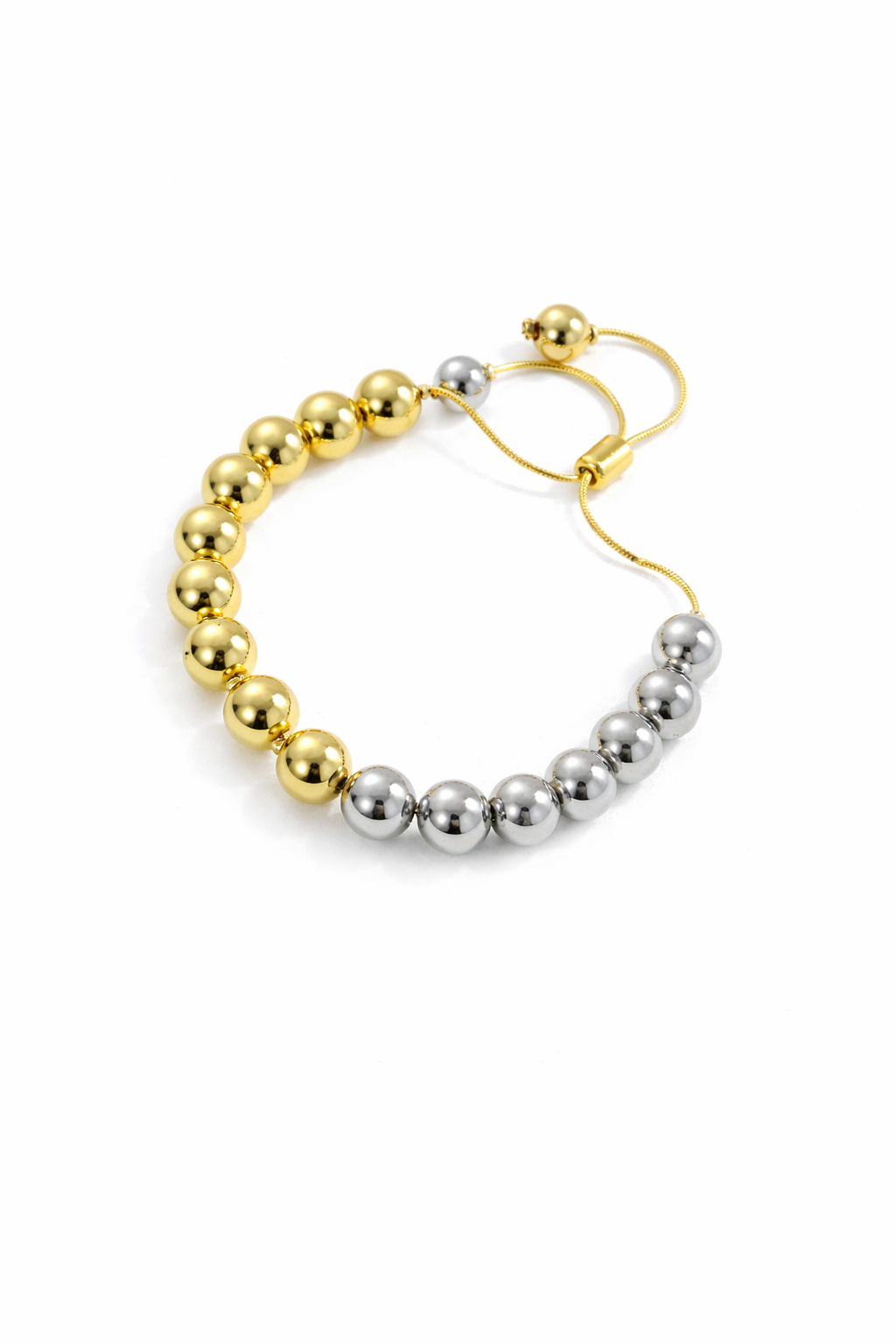 Beaded Stainless Steel Bracelet