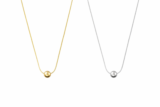 Bead Necklace Stainless Steel